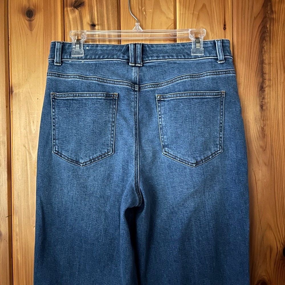 Talbots Jeans Relaxed Barrel Blue Stretch Denim Size‎ 10 Casual Trendy Basic - Picture 4 of 5